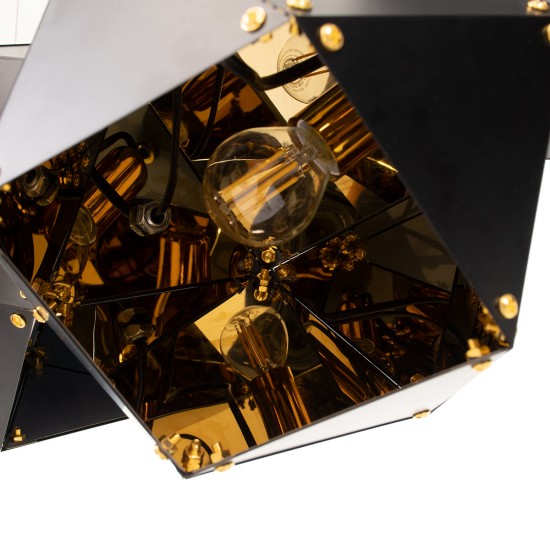 GloboStar® WELLES Replica 00796 Μοντέρνο Κρεμαστό Φωτιστικό Ανάρτηση Πολύφωτο 4 x E14 IP20 Μαύρο & Χρυσό Μέταλλο - Μ68 x Π32 x Υ30cm GloboStar® WELLES Replica 00796 Μοντέρνο Κρεμαστό Φωτιστικό Ανάρτηση Πολύφωτο 4 x E14 IP20 Μαύρο & Χρυσό Μέταλλο - Μ68 x Π32 x Υ30cm