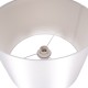 GloboStar® ASHLEY 00823 Μοντέρνο Επιδαπέδιο Φωτιστικό Μονόφωτο 1 x E27 IP20 Λευκό Μέταλλο με Λευκό Ύφασμα - Μ35 x Π35 x Υ145cm