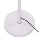 GloboStar® ASHLEY 00823 Μοντέρνο Επιδαπέδιο Φωτιστικό Μονόφωτο 1 x E27 IP20 Λευκό Μέταλλο με Λευκό Ύφασμα - Μ35 x Π35 x Υ145cm