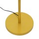 GloboStar® ASHLEY 00825 Μοντέρνο Επιδαπέδιο Φωτιστικό Μονόφωτο 1 x E27 IP20 Χρυσό Μέταλλο με Μαύρο Ύφασμα - Μ40 x Π40 x Υ148cm