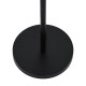 GloboStar® CEDAR 00827 Μοντέρνο Επιδαπέδιο Φωτιστικό Μονόφωτο 1 x E27 IP20 Μαύρο Μέταλλο, Μαύρο Ύφασμα με Μπεζ Ξύλο - Μ40 x Π40 x Υ148cm