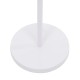 GloboStar® CEDAR 00828 Μοντέρνο Επιδαπέδιο Φωτιστικό Μονόφωτο 1 x E27 IP20 Λευκό Μέταλλο, Λευκό Ύφασμα με Μπεζ Ξύλο - Μ40 x Π40 x Υ148cm