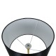GloboStar® CEDAR 00829 Μοντέρνο Επιδαπέδιο Φωτιστικό Μονόφωτο 1 x E27 IP20 Χρυσό Μέταλλο με Μαύρο Ύφασμα - Μ40 x Π40 x Υ148cm