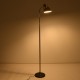 GloboStar® VERSA 00832 Μοντέρνο Επιδαπέδιο Φωτιστικό Μονόφωτο 1 x E27 IP20 Χρυσό & Ασημί Μέταλλο με Μαύρο Μάρμαρο - Μ15 x Π15 x Υ155cm