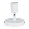 GloboStar® SARA 00842 Μοντέρνο Φωτιστικό Οροφής Σποτ Μονόφωτο 1 x E27 IP20 Λευκό Μέταλλο - Μ10 x Π10 x Υ10.3cm