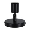 GloboStar® SARA 00843 Μοντέρνο Φωτιστικό Οροφής Σποτ Μονόφωτο 1 x E27 IP20 Μαύρο Μέταλλο - Μ10 x Π10 x Υ10.3cm