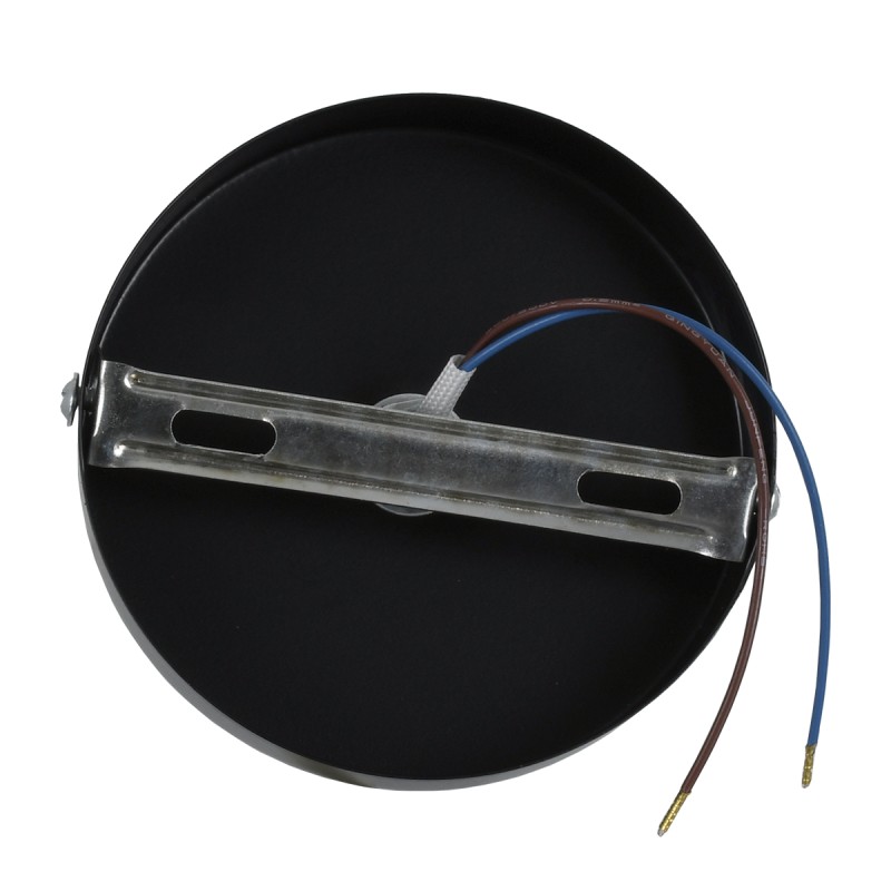 GloboStar® SARA 00843 Μοντέρνο Φωτιστικό Οροφής Σποτ Μονόφωτο 1 x E27 IP20 Μαύρο Μέταλλο - Μ10 x Π10 x Υ10.3cm