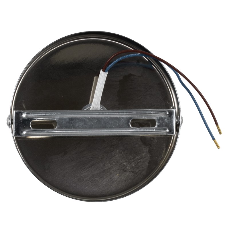 GloboStar® SARA 00844 Μοντέρνο Φωτιστικό Οροφής Σποτ Μονόφωτο 1 x E27 IP20 Ασημί Μέταλλο - Μ10 x Π10 x Υ10.3cm