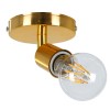 GloboStar® SARA 00845 Μοντέρνο Φωτιστικό Οροφής Σποτ Μονόφωτο 1 x E27 IP20 Χρυσό Μέταλλο - Μ10 x Π10 x Υ10.3cm