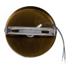 GloboStar® SARA 00846 Μοντέρνο Φωτιστικό Οροφής Σποτ Μονόφωτο 1 x E27 IP20 Μπρούτζινο & Χρυσό Μέταλλο - Μ10 x Π10 x Υ10.3cm