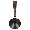 GloboStar® JONAS 00882 Vintage Επιτοίχιο Φωτιστικό Απλίκα Μονόφωτο 1 x E27 IP20 Καφέ Ξύλο με Μαύρο Μέταλλο - Μ26 x Π50 x Υ50cm