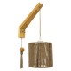 GloboStar® CASTI 00886 Vintage Επιτοίχιο Φωτιστικό Απλίκα Μονόφωτο 1 x E27 IP20 Μπεζ Ξύλο με Καφέ Σχοινί - Μ19 x Π35 x Υ85cm GloboStar® CASTI 00886 Vintage Επιτοίχιο Φωτιστικό Απλίκα Μονόφωτο 1 x E27 IP20 Μπεζ Ξύλο με Καφέ Σχοινί - Μ19 x Π35 x Υ85cm