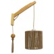 GloboStar® CASTI 00886 Vintage Επιτοίχιο Φωτιστικό Απλίκα Μονόφωτο 1 x E27 IP20 Μπεζ Ξύλο με Καφέ Σχοινί - Μ19 x Π35 x Υ85cm GloboStar® CASTI 00886 Vintage Επιτοίχιο Φωτιστικό Απλίκα Μονόφωτο 1 x E27 IP20 Μπεζ Ξύλο με Καφέ Σχοινί - Μ19 x Π35 x Υ85cm