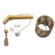 GloboStar® CASTI 00886 Vintage Επιτοίχιο Φωτιστικό Απλίκα Μονόφωτο 1 x E27 IP20 Μπεζ Ξύλο με Καφέ Σχοινί - Μ19 x Π35 x Υ85cm GloboStar® CASTI 00886 Vintage Επιτοίχιο Φωτιστικό Απλίκα Μονόφωτο 1 x E27 IP20 Μπεζ Ξύλο με Καφέ Σχοινί - Μ19 x Π35 x Υ85cm