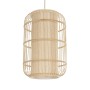 GLOBOSTAR® HIBISCUS 00893 Boho Κρεμαστό Φωτιστικό Οροφής με Ντουί 1 x E27 AC 220-240V IP20 - Μπεζ - Μ26 x Π26 x Υ38cm