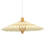 GLOBOSTAR® VENTALIA 00895 Boho Κρεμαστό Φωτιστικό Οροφής με Ντουί 1 x E27 AC 220-240V IP20 - Μπεζ - Μ80 x Π80 x Υ40cm
