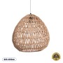 GLOBOSTAR® JJENSON 00911 Boho Κρεμαστό Φωτιστικό Οροφής με Ντουί 1 x E27 AC 220-240V IP20 - Μπεζ - Μ35 x Π35 x Υ35cm
