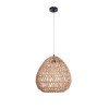 GLOBOSTAR® JJENSON 00911 Boho Κρεμαστό Φωτιστικό Οροφής με Ντουί 1 x E27 AC 220-240V IP20 - Μπεζ - Μ36 x Π36 x Υ30cm