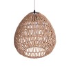 GLOBOSTAR® JJENSON 00911 Boho Κρεμαστό Φωτιστικό Οροφής με Ντουί 1 x E27 AC 220-240V IP20 - Μπεζ - Μ36 x Π36 x Υ30cm
