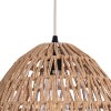 GLOBOSTAR® JJENSON 00911 Boho Κρεμαστό Φωτιστικό Οροφής με Ντουί 1 x E27 AC 220-240V IP20 - Μπεζ - Μ36 x Π36 x Υ30cm