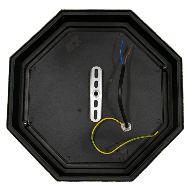 GloboStar® RUBY 00914 Vintage Φωτιστικό Πλαφονιέρα Οροφής Μονόφωτο 1 x E27 IP20 Μπρούτζινο Μέταλλο με Λευκό Γυαλί - Μ27 x Π27 x Υ12cm