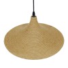 GloboStar® SHANGHAI ROPE 00917 Boho Κρεμαστό Φωτιστικό Καμπάνα Μονόφωτο 1 x E27 IP20 Μπεζ Σχοινί - Μ37 x Π37 x Υ20cm