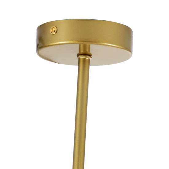 GloboStar® DRIZZLE 00922 Μοντέρνο Φωτιστικό Οροφής Μπάλα Μονόφωτο 1 x E27 IP20 Χρυσό Μέταλλο με Λευκό Γυαλί - Μ15 x Π15 x Υ70cm GloboStar® DRIZZLE 00922 Μοντέρνο Φωτιστικό Οροφής Μπάλα Μονόφωτο 1 x E27 IP20 Χρυσό Μέταλλο με Λευκό Γυαλί - Μ15 x Π15 x Υ70cm