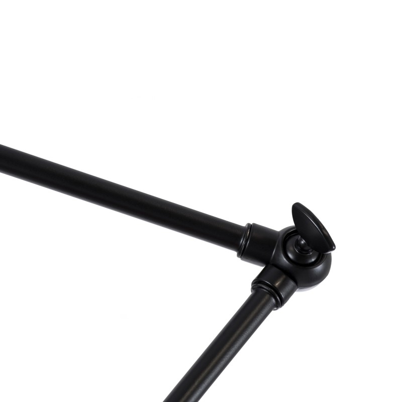 GloboStar® LOTUS 00939 Μοντέρνο Φωτιστικό Οροφής Καμπάνα Μονόφωτο 1 x E27 IP20 Μαύρο & Λευκό Μέταλλο - Μ30 x Π30 x Υ21cm