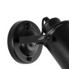 GloboStar® JAKE 00948 Μοντέρνο Επιτοίχιο Φωτιστικό Απλίκα Μονόφωτο 1 x E27 IP20 Μαύρο Μέταλλο - Μ9 x Π21 x Y16cm