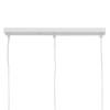 GloboStar® FIGURE 10000981 Παιδικό Κρεμαστό Φωτιστικό Ράγα Τρίφωτο 3 x E27 IP20 Λευκό Μέταλλο - Μ70 x Π10 x Υ105cm