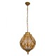 GloboStar® ETOILE 00987 Vintage Κρεμαστό Φωτιστικό Μπάλα Μονόφωτο 1 x E27 IP20 Μπρούτζινο & Χρυσό Μέταλλο με Μελί Γυαλί - Μ28 x Π28 x Y38cm GloboStar® ETOILE 00987 Vintage Κρεμαστό Φωτιστικό Μπάλα Μονόφωτο 1 x E27 IP20 Μπρούτζινο & Χρυσό Μέταλλο με Μελί Γυαλί - Μ28 x Π28 x Y38cm