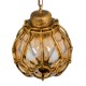 GloboStar® ETOILE 00987 Vintage Κρεμαστό Φωτιστικό Μπάλα Μονόφωτο 1 x E27 IP20 Μπρούτζινο & Χρυσό Μέταλλο με Μελί Γυαλί - Μ28 x Π28 x Y38cm GloboStar® ETOILE 00987 Vintage Κρεμαστό Φωτιστικό Μπάλα Μονόφωτο 1 x E27 IP20 Μπρούτζινο & Χρυσό Μέταλλο με Μελί Γυαλί - Μ28 x Π28 x Y38cm