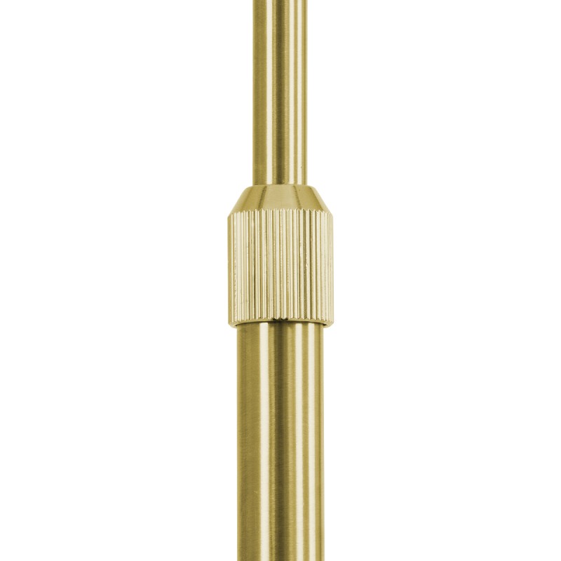 GloboStar® PRAGUE 00991 Μοντέρνο Επιδαπέδιο Φωτιστικό Μονόφωτο 1 x E27 IP20 Χρυσό Μέταλλο με Μαύρο Μάρμαρο - Μ90 x Π29.5 x Υ180cm