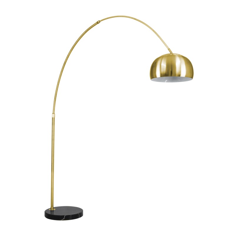 GLOBOSTAR® PRAGUE 00992 Μοντέρνο Επιδαπέδιο Φωτιστικό με Ντουί 1 x E27 AC 220-240V IP20 - Χρυσό Βούρτσας - Μ210 x Π45 x Υ220cm