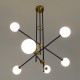 GloboStar® VELVET 00994 Μοντέρνο Φωτιστικό Οροφής Πλέγμα Πολύφωτο 6 x G9 IP20 Μαύρο & Χρυσό Μέταλλο με Λευκό Γυαλί - Μ80 x Π80 x Υ85cm GloboStar® VELVET 00994 Μοντέρνο Φωτιστικό Οροφής Πλέγμα Πολύφωτο 6 x G9 IP20 Μαύρο & Χρυσό Μέταλλο με Λευκό Γυαλί - Μ80 x Π80 x Υ85cm