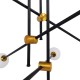 GloboStar® VELVET 00994 Μοντέρνο Φωτιστικό Οροφής Πλέγμα Πολύφωτο 6 x G9 IP20 Μαύρο & Χρυσό Μέταλλο με Λευκό Γυαλί - Μ80 x Π80 x Υ85cm GloboStar® VELVET 00994 Μοντέρνο Φωτιστικό Οροφής Πλέγμα Πολύφωτο 6 x G9 IP20 Μαύρο & Χρυσό Μέταλλο με Λευκό Γυαλί - Μ80 x Π80 x Υ85cm
