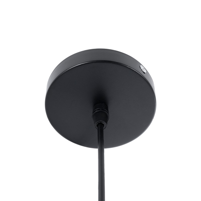 GloboStar® MEDEA 01004 Μοντέρνο Κρεμαστό Φωτιστικό Καμπάνα Μονόφωτο 1 x E27 IP20 Μαύρο & Χρυσό Μέταλλο - Μ30 x Π30 x Y16cm