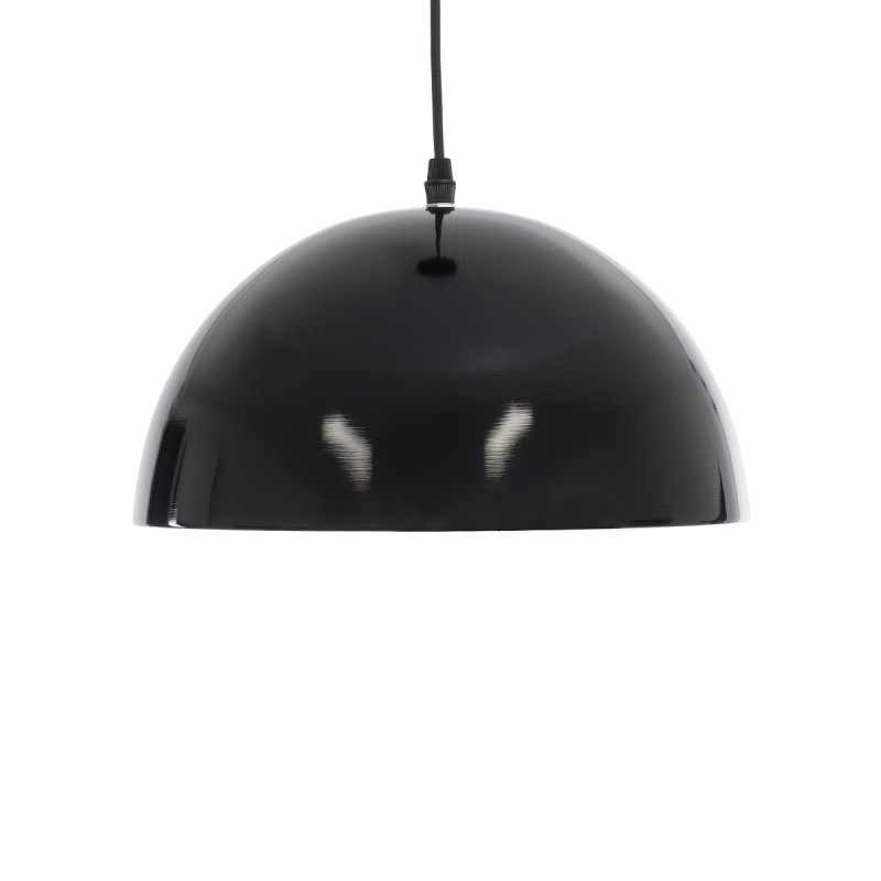 GloboStar® MEDEA 01004 Μοντέρνο Κρεμαστό Φωτιστικό Καμπάνα Μονόφωτο 1 x E27 IP20 Μαύρο & Χρυσό Μέταλλο - Μ30 x Π30 x Y16cm