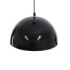 GloboStar® MEDEA 01004 Μοντέρνο Κρεμαστό Φωτιστικό Καμπάνα Μονόφωτο 1 x E27 IP20 Μαύρο & Χρυσό Μέταλλο - Μ30 x Π30 x Y16cm