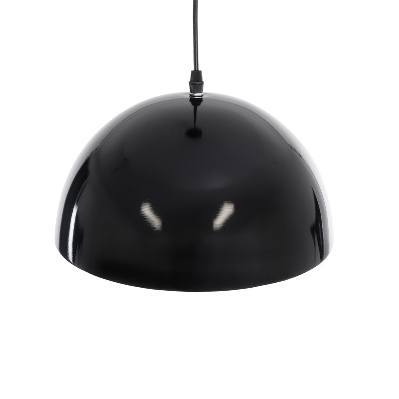 GloboStar® MEDEA 01004 Μοντέρνο Κρεμαστό Φωτιστικό Καμπάνα Μονόφωτο 1 x E27 IP20 Μαύρο & Χρυσό Μέταλλο - Μ30 x Π30 x Y16cm