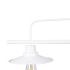 GloboStar® REGAL 01010 Vintage Φωτιστικό Οροφής Ράγα Τρίφωτο 3 x E27 IP20 Λευκό Μέταλλο - Μ110 x Π26 x Υ75cm