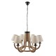 GloboStar® VERONE 10001020 Vintage Κρεμαστό Φωτιστικό Πλέγμα Πολύφωτο 6 x E14 IP20 Μπεζ Ύφασμα με Μπεζ Σχοινί - Μ65 x Π65 x Υ45cm GloboStar® VERONE 10001020 Vintage Κρεμαστό Φωτιστικό Πλέγμα Πολύφωτο 6 x E14 IP20 Μπεζ Ύφασμα με Μπεζ Σχοινί - Μ65 x Π65 x Υ45cm