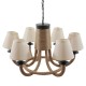 GloboStar® VERONE 10001020 Vintage Κρεμαστό Φωτιστικό Πλέγμα Πολύφωτο 6 x E14 IP20 Μπεζ Ύφασμα με Μπεζ Σχοινί - Μ65 x Π65 x Υ45cm GloboStar® VERONE 10001020 Vintage Κρεμαστό Φωτιστικό Πλέγμα Πολύφωτο 6 x E14 IP20 Μπεζ Ύφασμα με Μπεζ Σχοινί - Μ65 x Π65 x Υ45cm