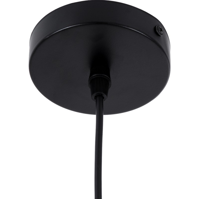 GloboStar® SHANGHAI 01025-A Μοντέρνο Κρεμαστό Φωτιστικό Καμπάνα Μονόφωτο 1 x E27 IP20 Μαύρο & Χρυσό Μέταλλο - Μ24 x Π24 x Υ30cm