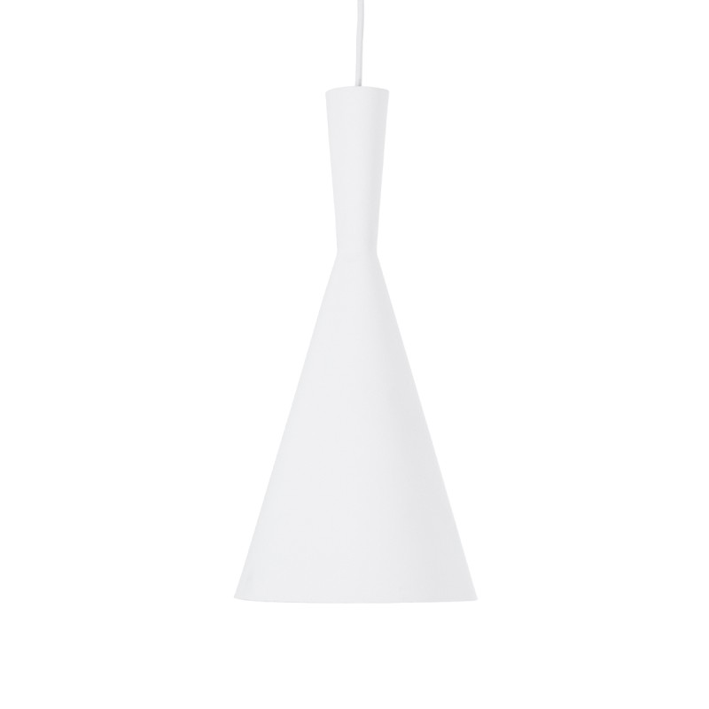 GLOBOSTAR® SHANGHAI 01026-C Μοντέρνο Κρεμαστό Φωτιστικό Οροφής με Ντουί 1 x E27 AC 220-240V IP20 - Λευκό & Χρυσό - Μ19 x Π19 x Υ38cm