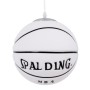 GLOBOSTAR® SPALDING NBA 01031 Παιδικό Κρεμαστό Φωτιστικό Οροφής με Ντουί 1 x E27 AC 220-240V IP20 - Λευκό & Μαύρο - Μ25 x Π25 x Υ25cm