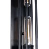 GloboStar® TUBULAR 01033 Vintage Επιτοίχιο Φωτιστικό Απλίκα Δίφωτο 2 x E27 IP20 Μαύρο Μέταλλο - Μ10 x Π10 x Υ47cm