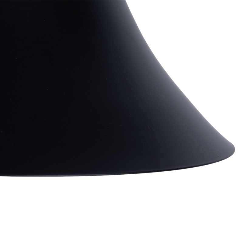 GloboStar® BELL 01038 Vintage Επιτοίχιο Φωτιστικό Απλίκα Μονόφωτο 1 x E27 IP20 Μαύρο Μέταλλο - Μ35 x Π28.5 x Υ30cm