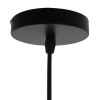 GloboStar® RAY 01050 Vintage Κρεμαστό Φωτιστικό Καμπάνα Μονόφωτο 1 x E27 IP20 Μαύρο Μέταλλο - Μ26 x Π26 x Υ25cm