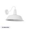 GloboStar® SORD 01051 Vintage Επιτοίχιο Φωτιστικό Απλίκα Μονόφωτο 1 x E27 IP20 Λευκό Μέταλλο - Μ36 x Π42 x Υ32cm